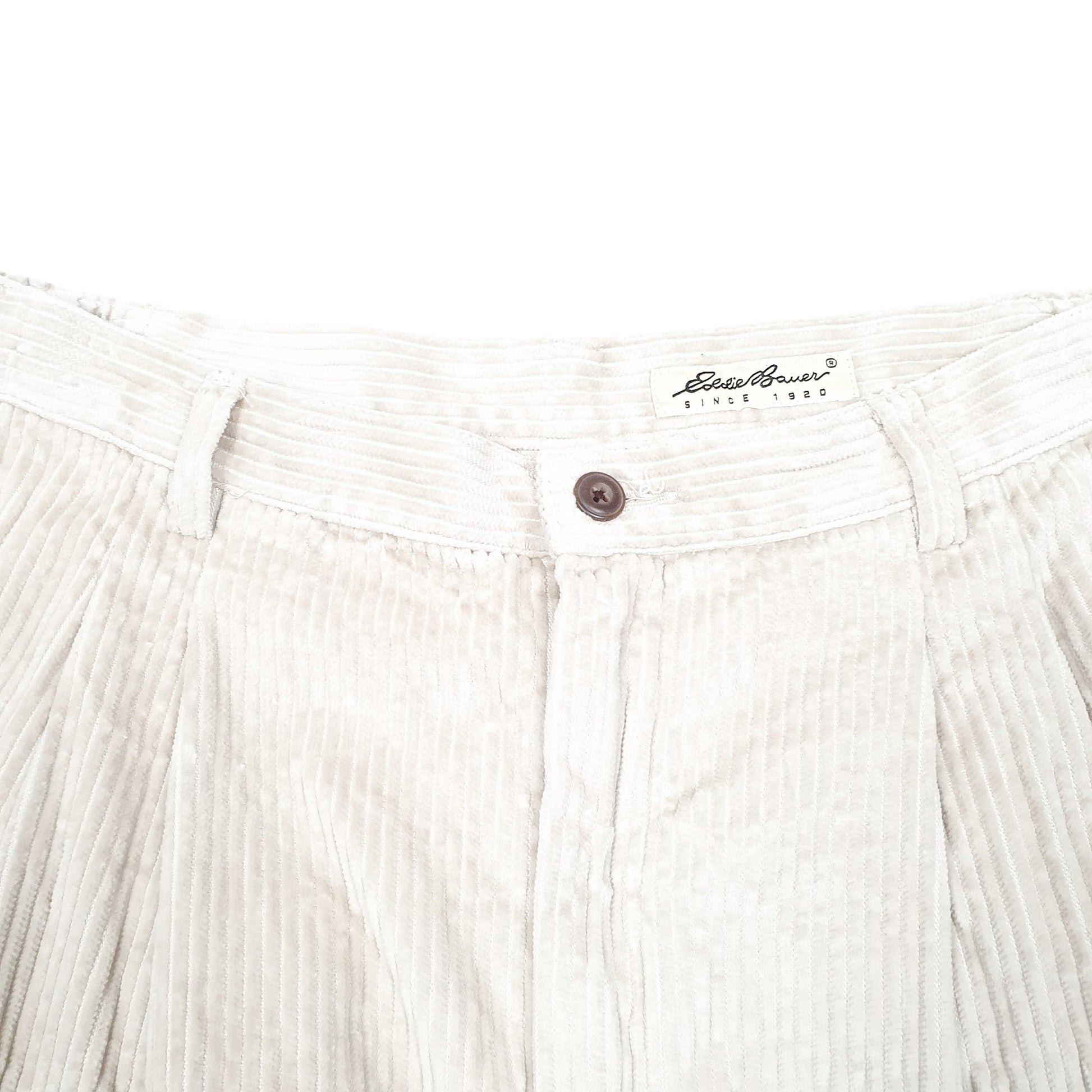 Womens Cream Eddie Bauer  Corduroy Trousers