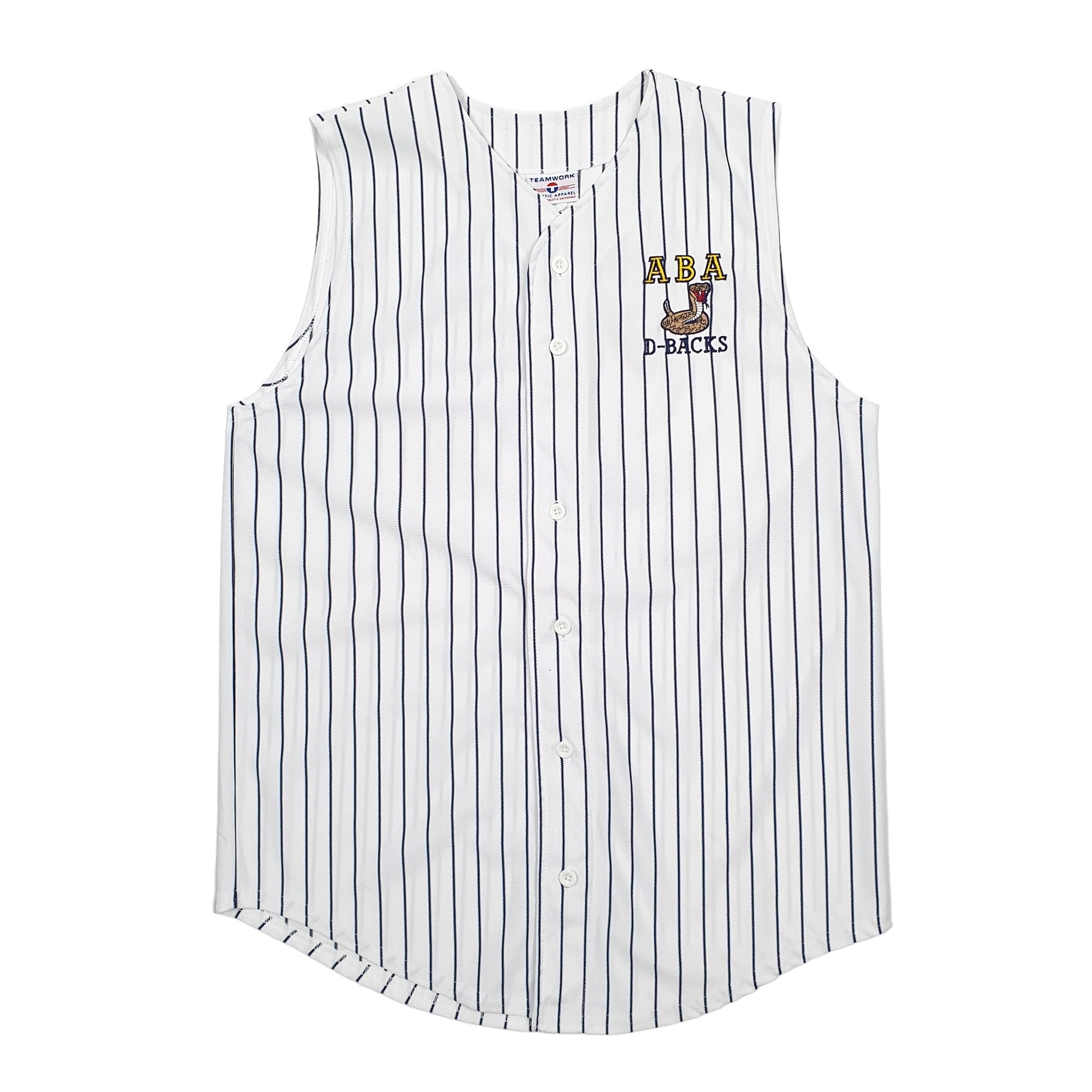 Mens White Teamwork MLB Baseball Jersey ABA D-Backs Short Sleeve T Shirt