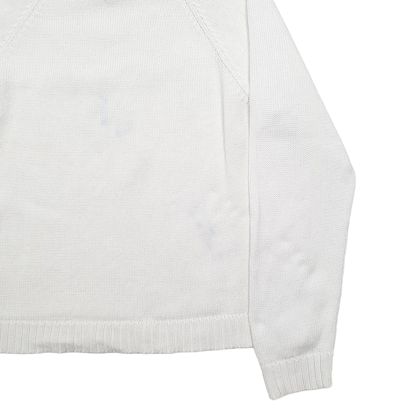 Womens White Lauren Ralph Lauren Knit Crewneck Jumper