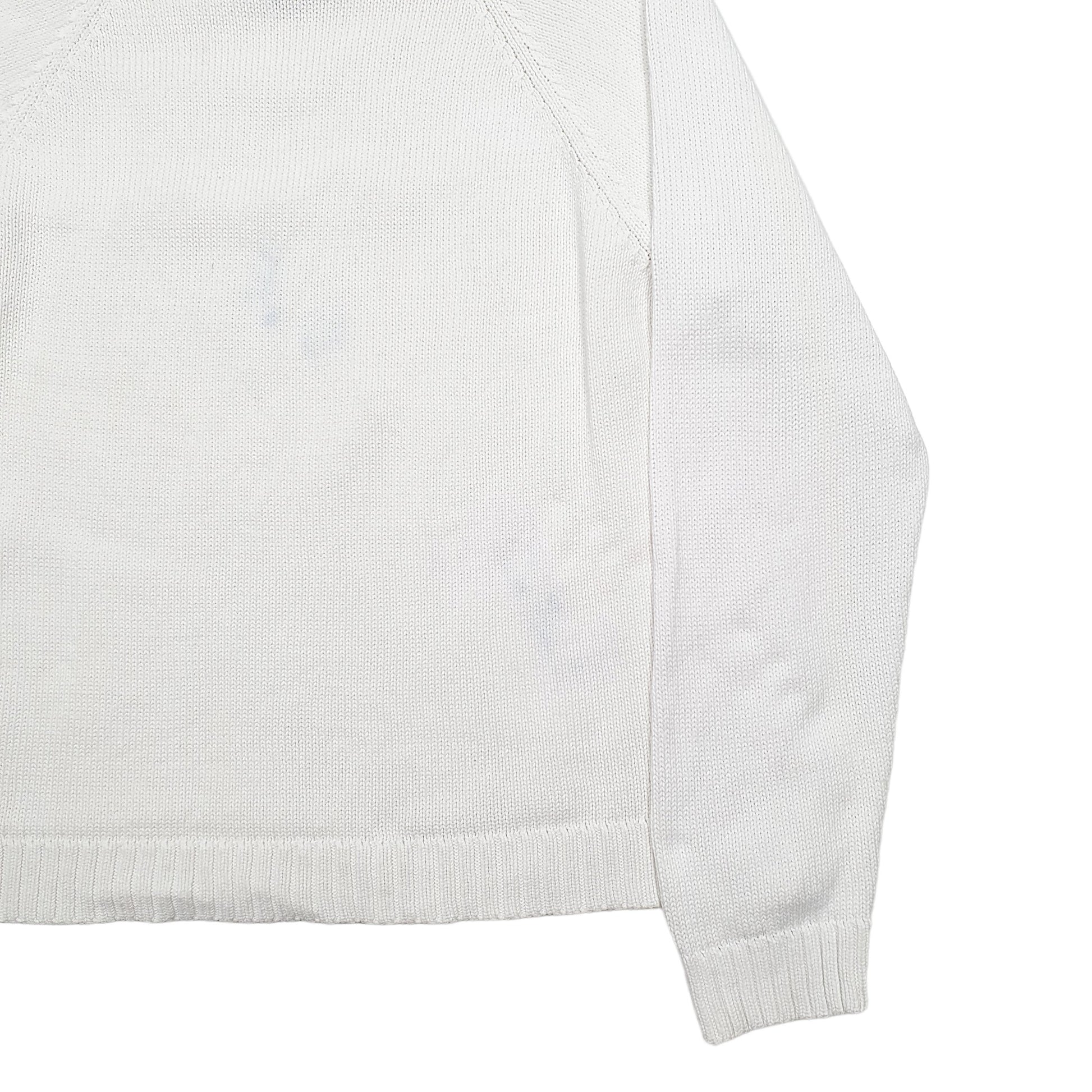 Womens White Lauren Ralph Lauren Knit Crewneck Jumper