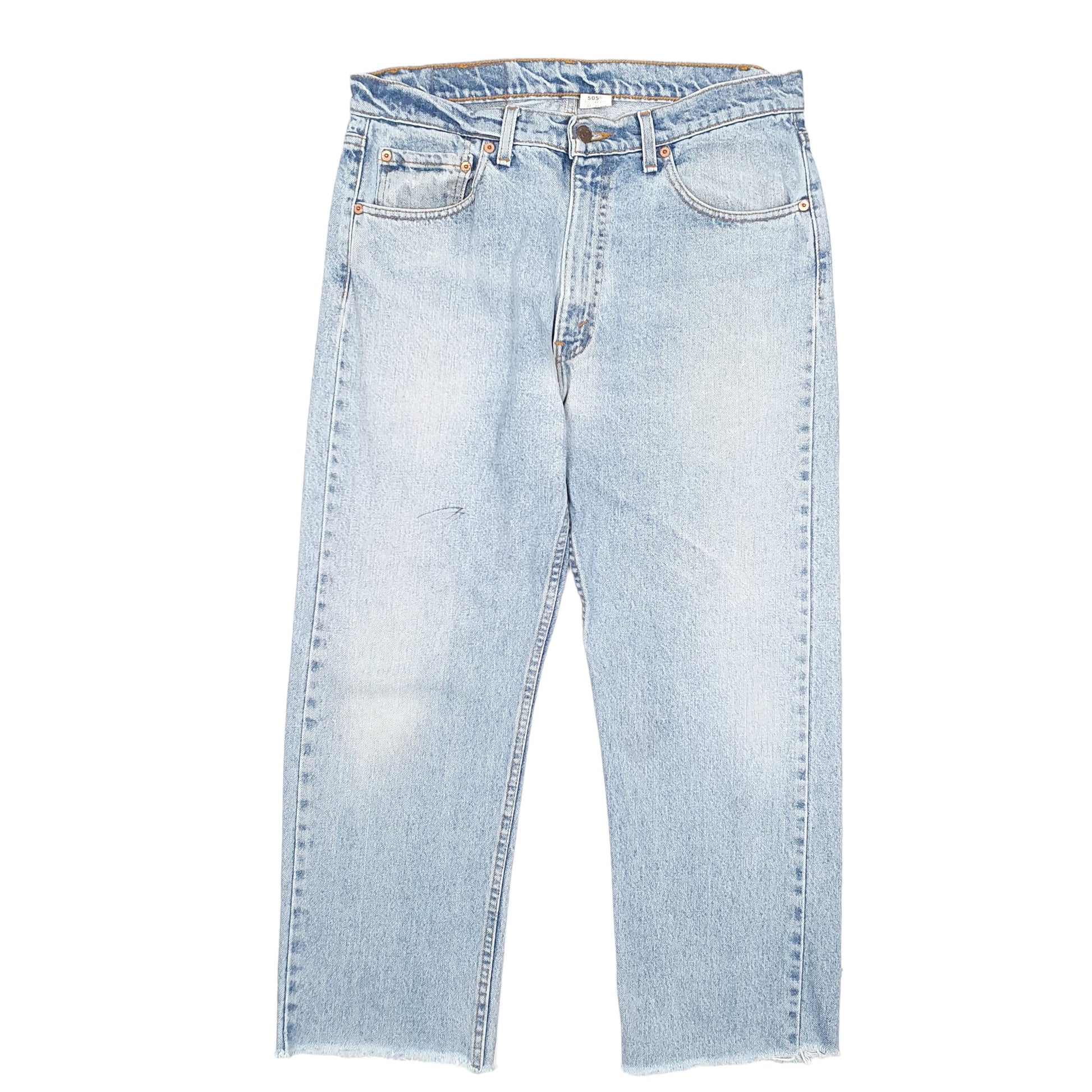 Mens Blue Levis Vintage 90s Made In USA 505 JeansW34 L27