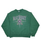 Mens Green Hanes Vintage 90's Mayberry North Carolina Crewneck Jumper