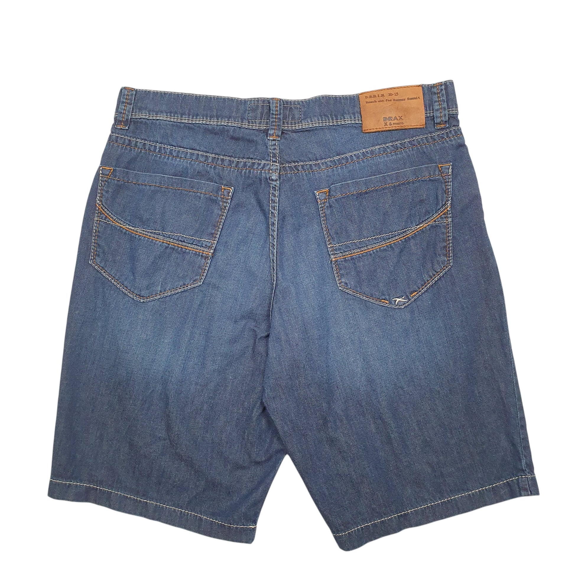 Mens Blue Brax  Denim Shorts