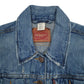 Womens Blue Levis Vintage Quarter Zip Coat
