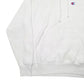 Mens White Champion Reverse Weave Hoodie Jumper