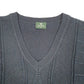 Mens Navy Kingfield Sleeveless Tank Top Sweater Vest V Neck Jumper