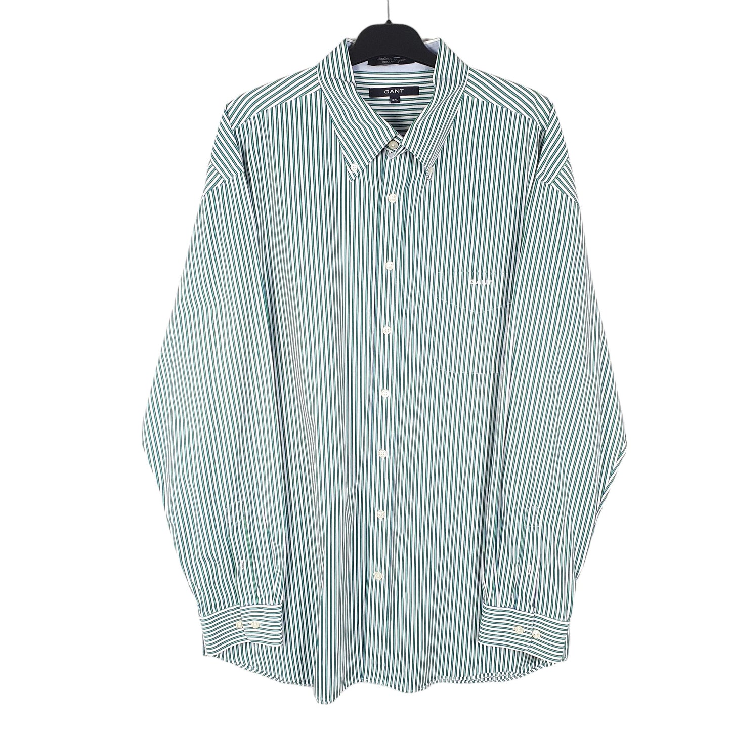 Mens White Gant Madison Poplin Long Sleeve Shirt