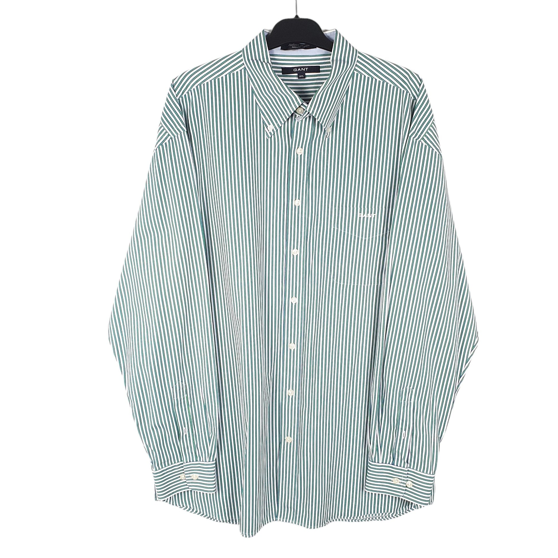 Mens White Gant Madison Poplin Long Sleeve Shirt