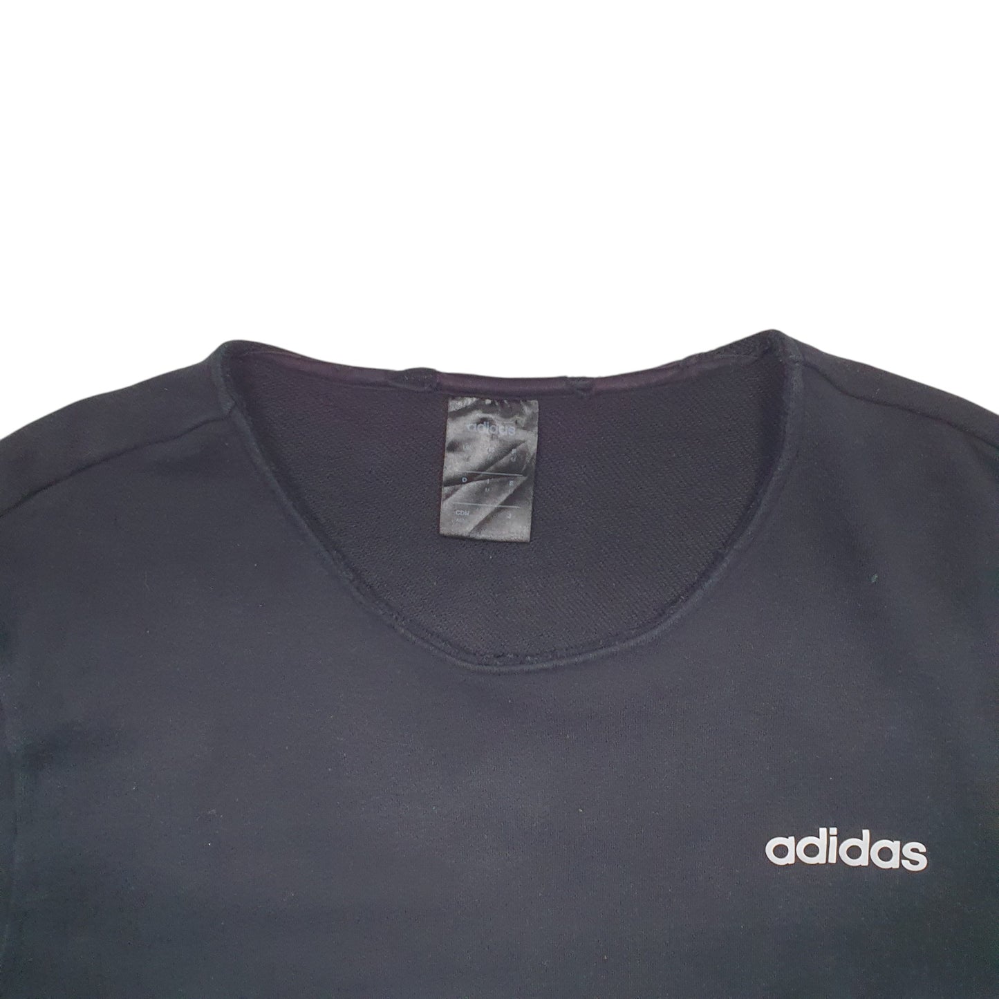 Mens Black Adidas Climalite Crewneck Jumper