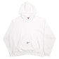 Mens White Nike Swoosh Vintage 2000's Hoodie Jumper