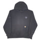 Mens Black Carhartt Chevron Rain Defender Hoodie Jumper