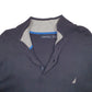 Mens Navy Nautica Knit Quarter Zip Jumper