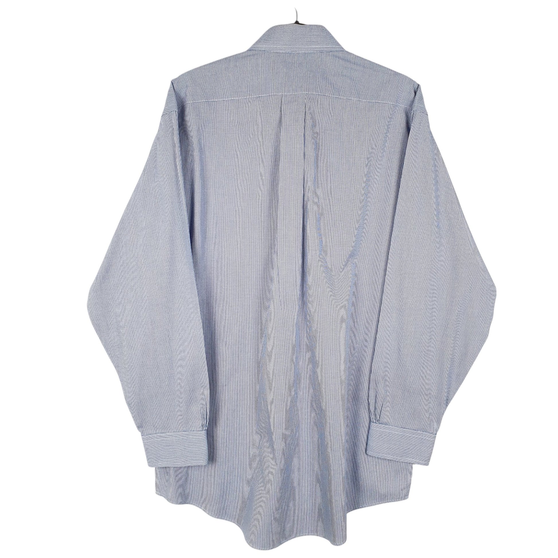 Mens Blue Brooks Brothers Houndstooth Long Sleeve Shirt