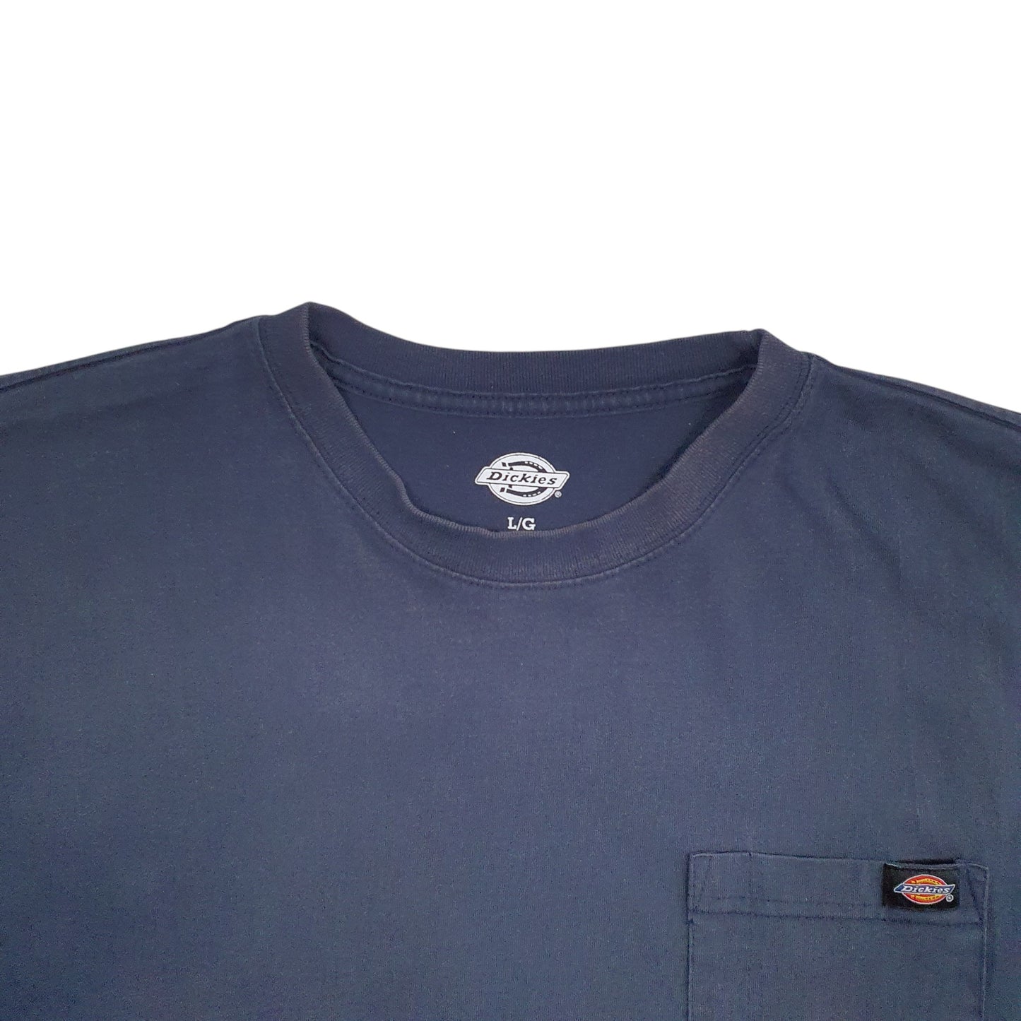 Mens Navy Dickies Pocket Short Sleeve T Shirt