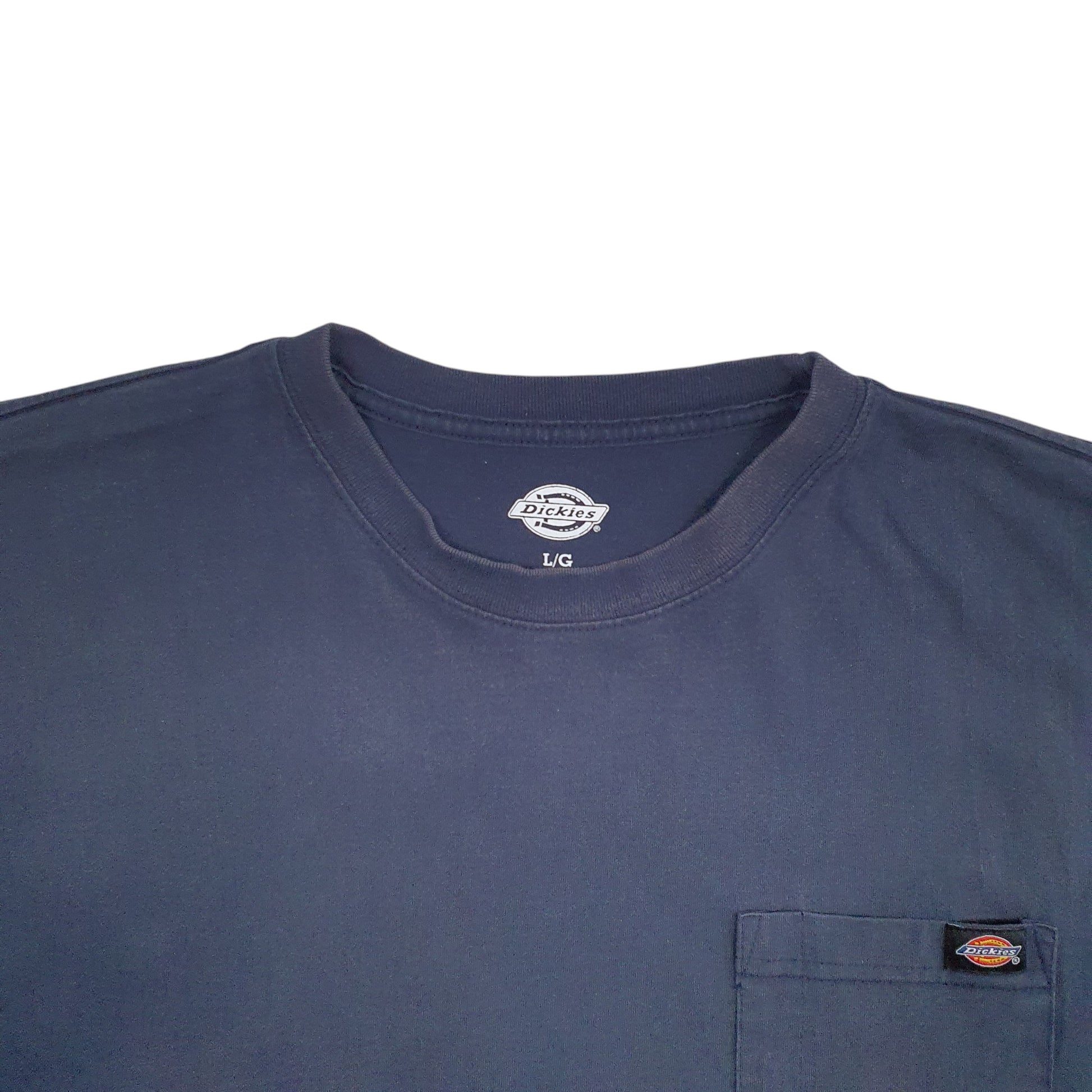 Mens Navy Dickies Pocket Short Sleeve T Shirt