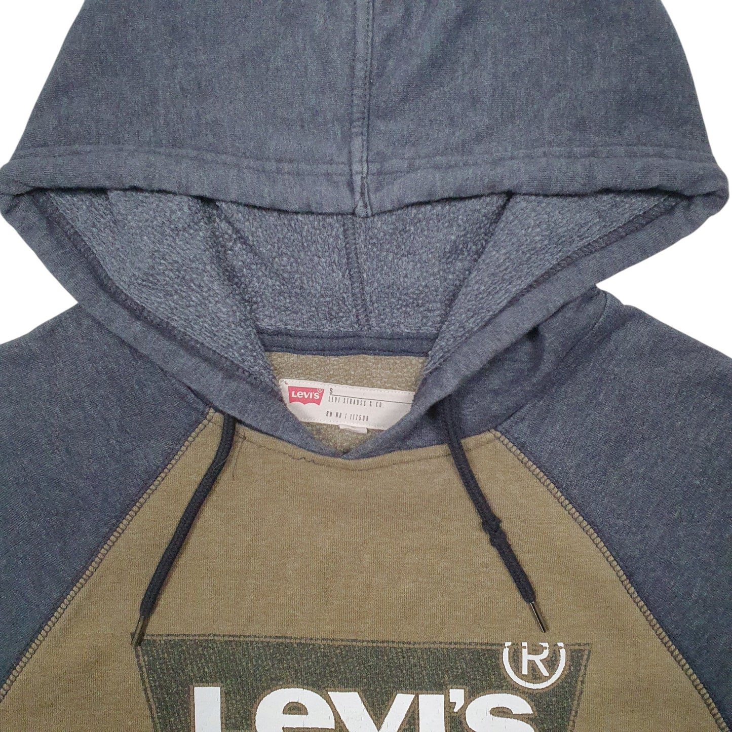 Mens Khaki Levis  Hoodie Jumper