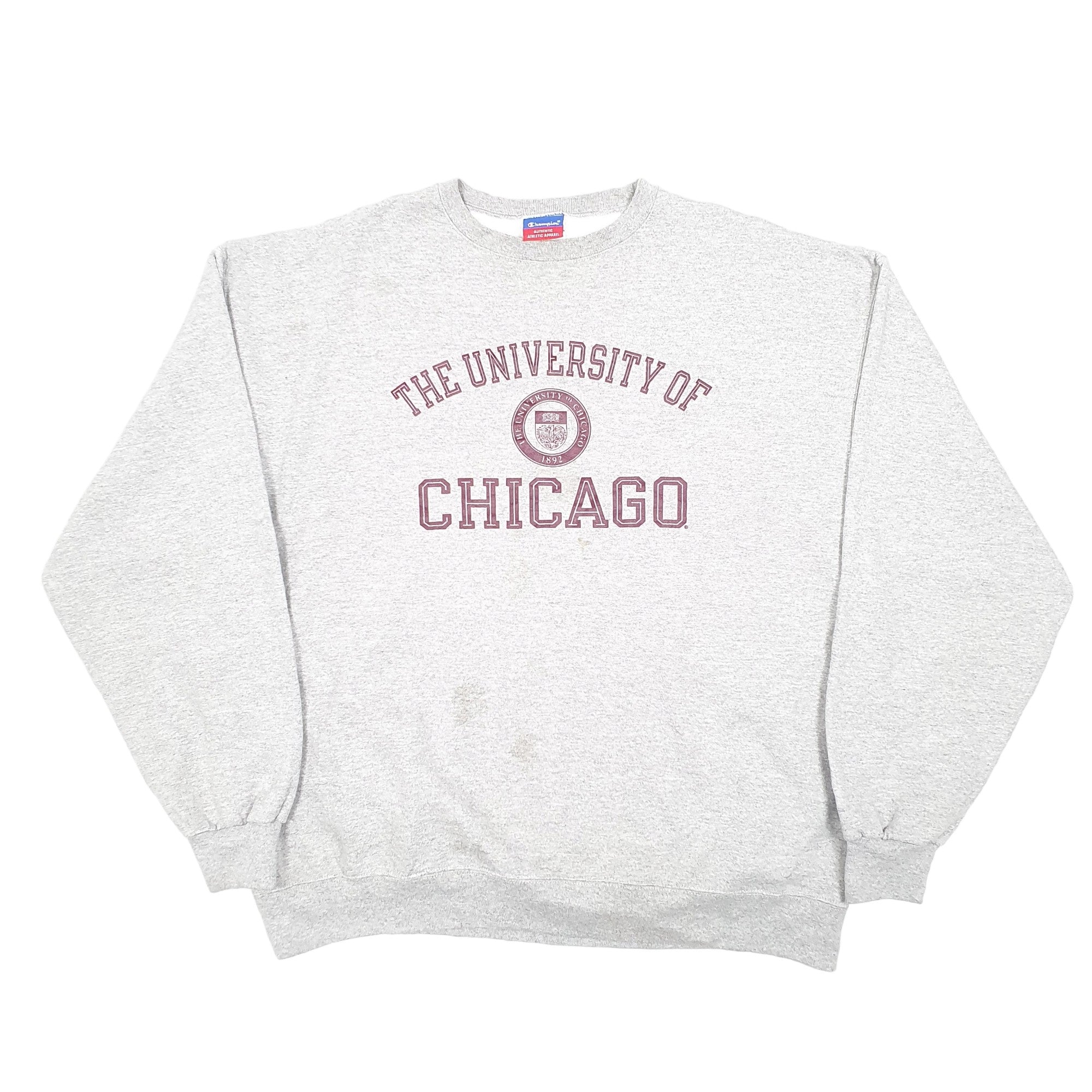 Champion University of Chicago USA Crewneck Cotton Sweatshirt Jumper XL