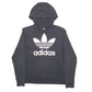 Womens Black Adidas  Hoodie Jumper
