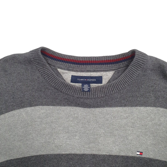 Mens Grey Tommy Hilfiger  Crewneck Jumper