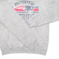 Mens Grey NFL New England Patriots American Football USA Spellout Hoodie Jumper