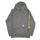 Mens Grey Carhartt Workwear Spellout Hoodie Jumper