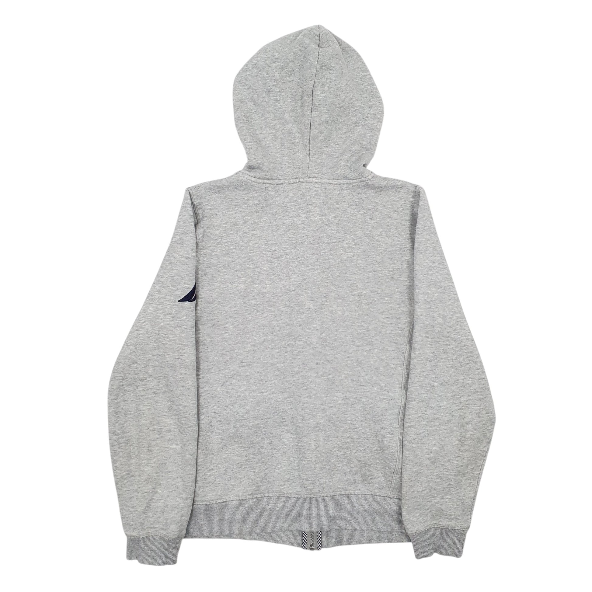 Womens Grey Nautica Spellout Full Zip Jumper