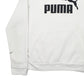 Womens White Puma Spellout Hoodie Jumper