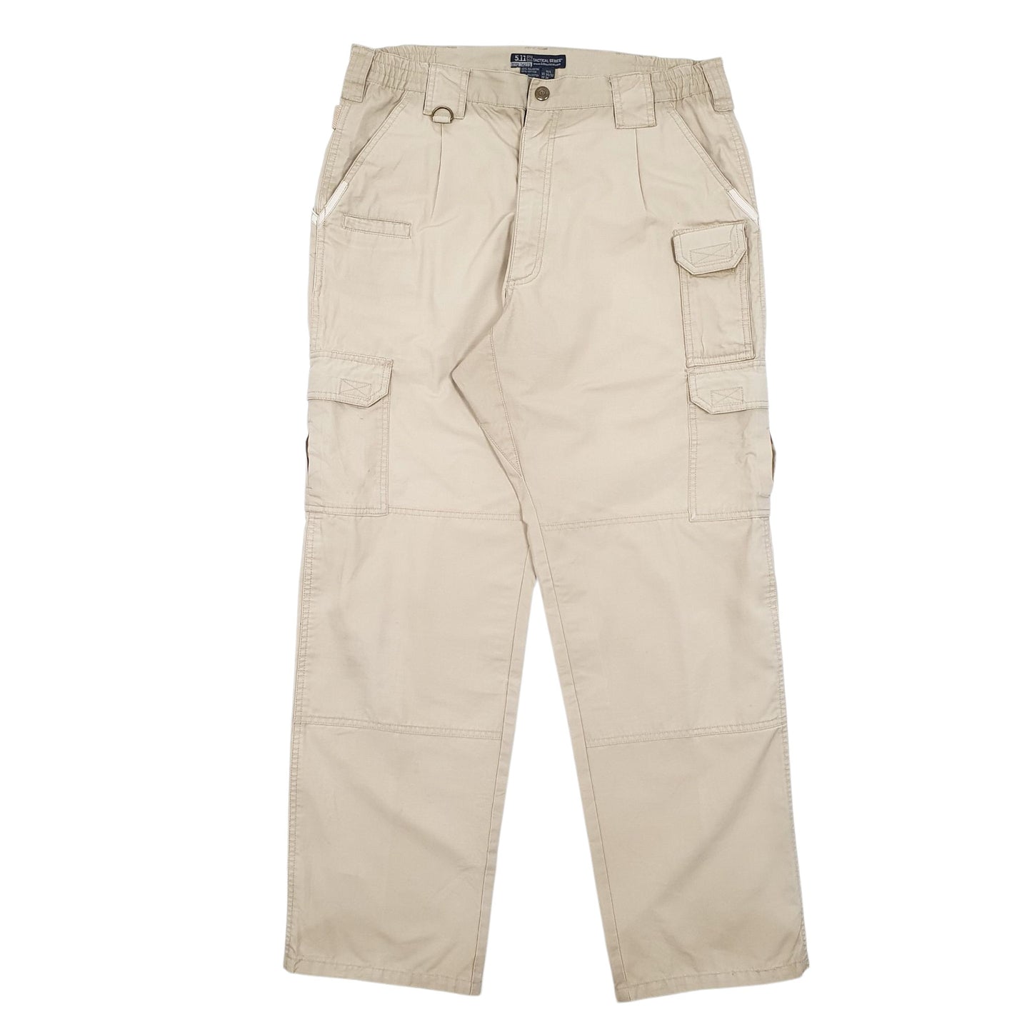 Mens Beige 5.11 Tactical Workwear Cargo Trousers
