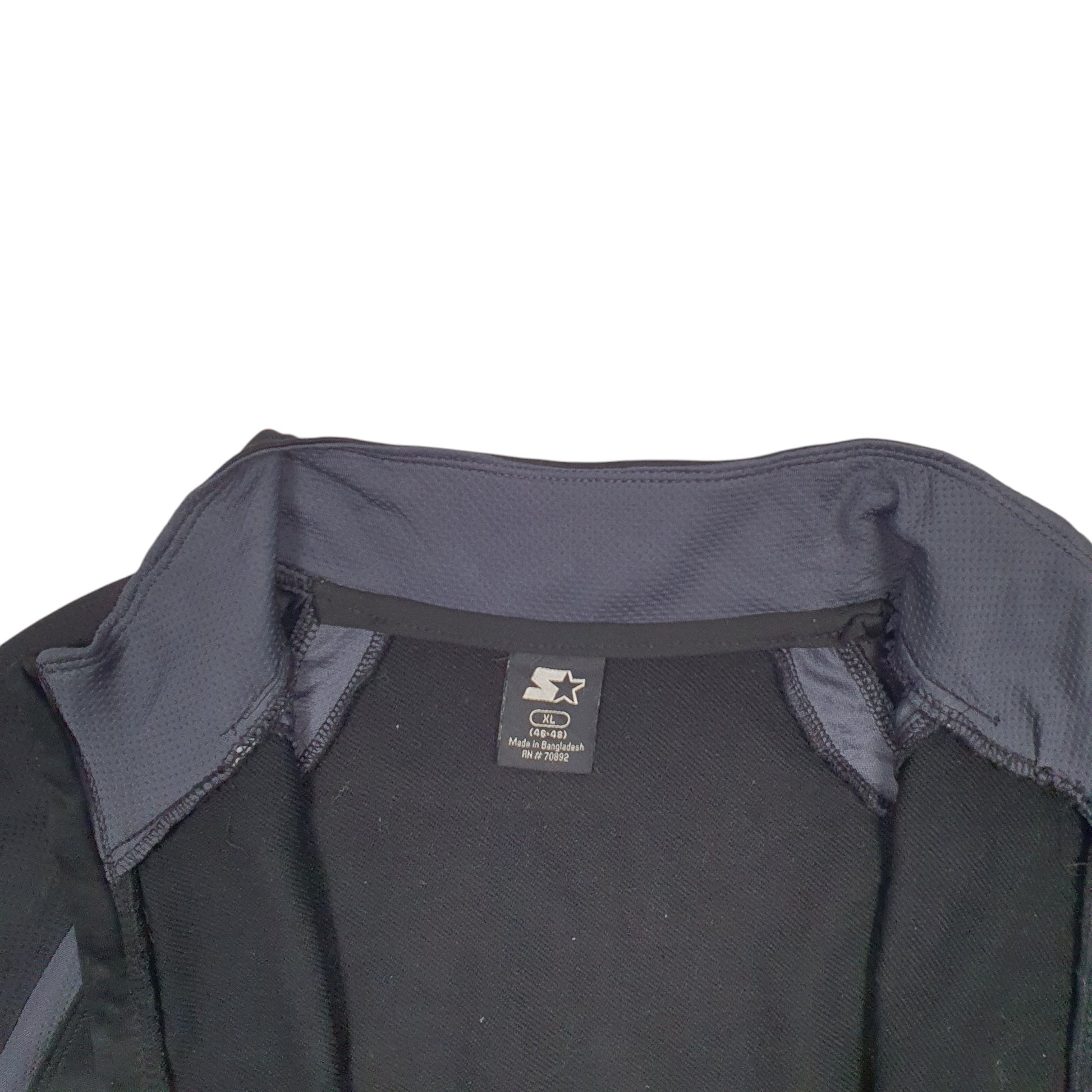 Mens Black Starter  Full Zip Jumper