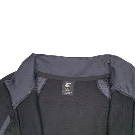 Mens Black Starter  Full Zip Jumper