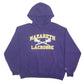 Mens Purple Champion Nazareth Lacrosse Spellout Hoodie Jumper