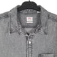 Mens Grey Levis Denim Standard Short Sleeve Shirt