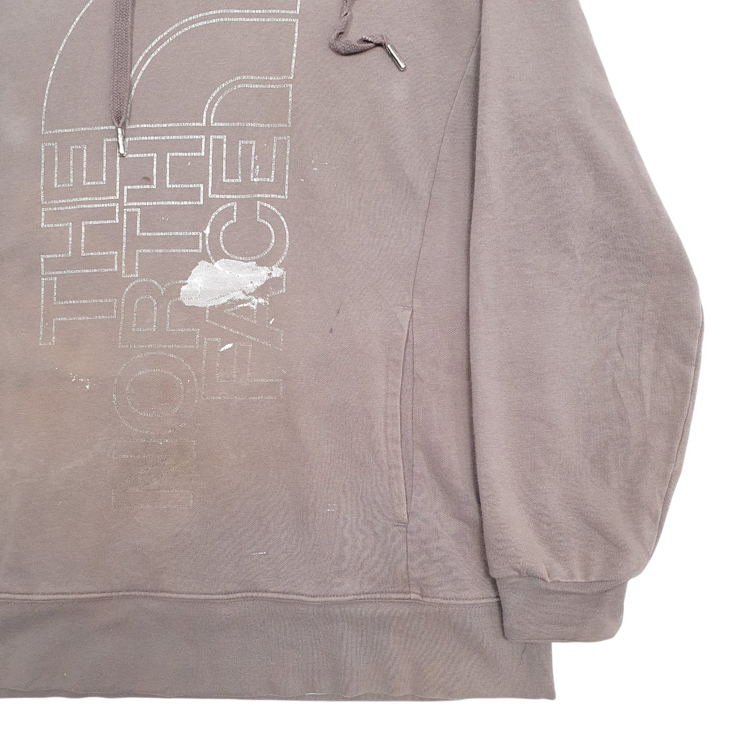 Womens Grey The North Face Spellout Hoodie Jumper