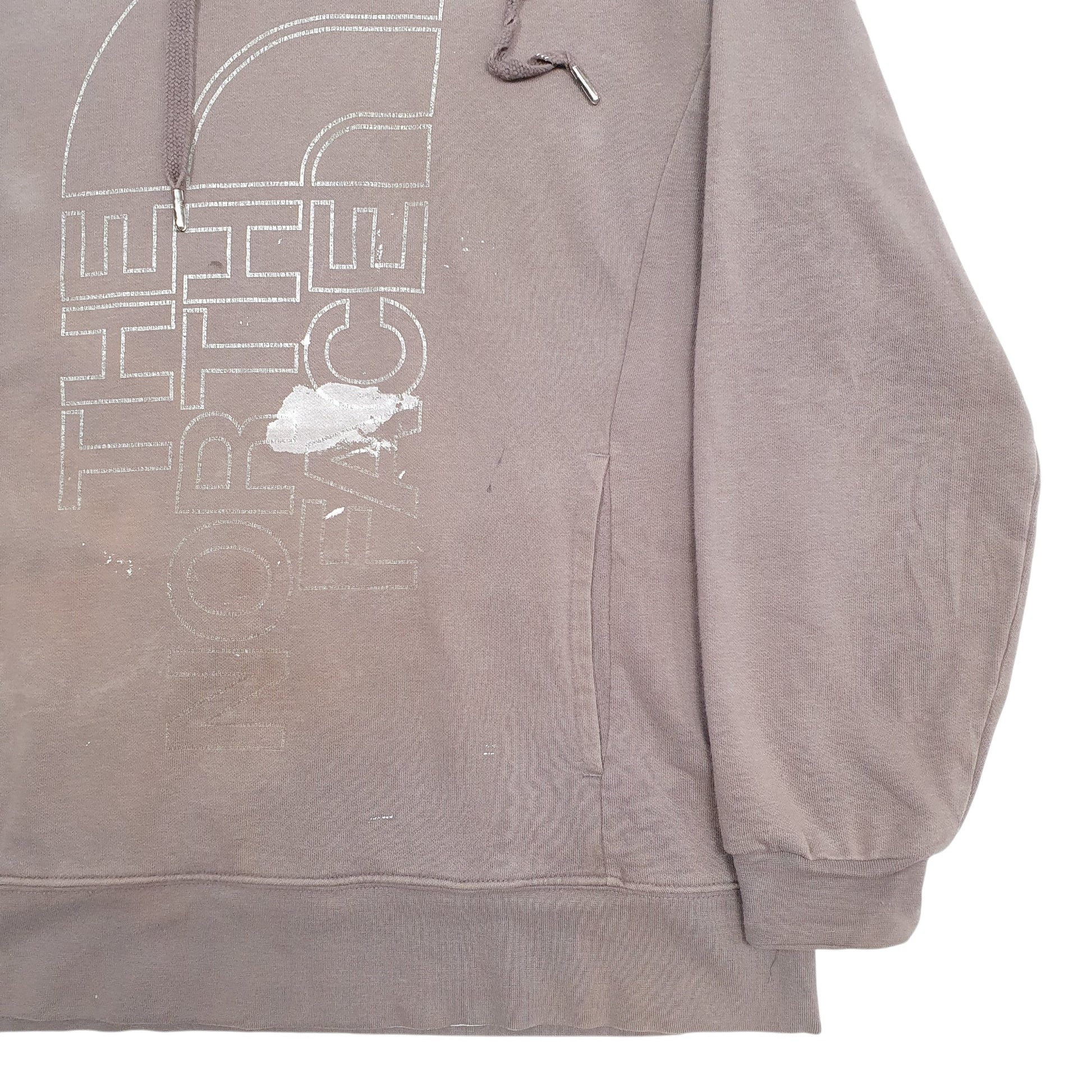 Womens Grey The North Face Spellout Hoodie Jumper