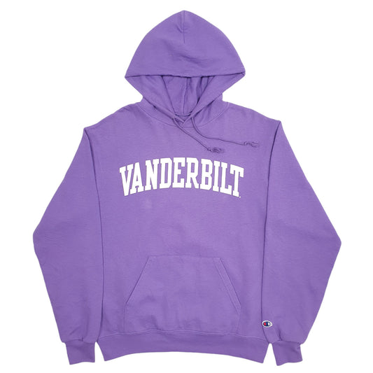Mens Purple Champion Vanderbilt Spellout USA College Hoodie Jumper
