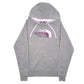 Womens Grey The North Face Hoodie Spellout Full Zip Jumper