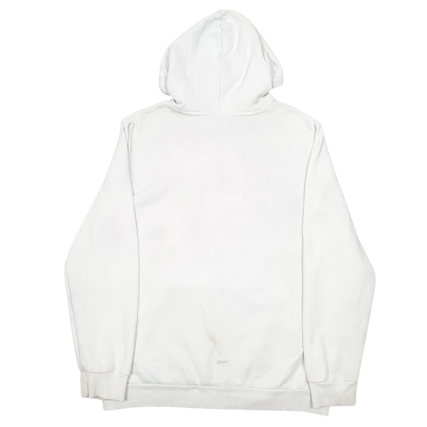 Mens White Puma Spellout Hoodie Jumper