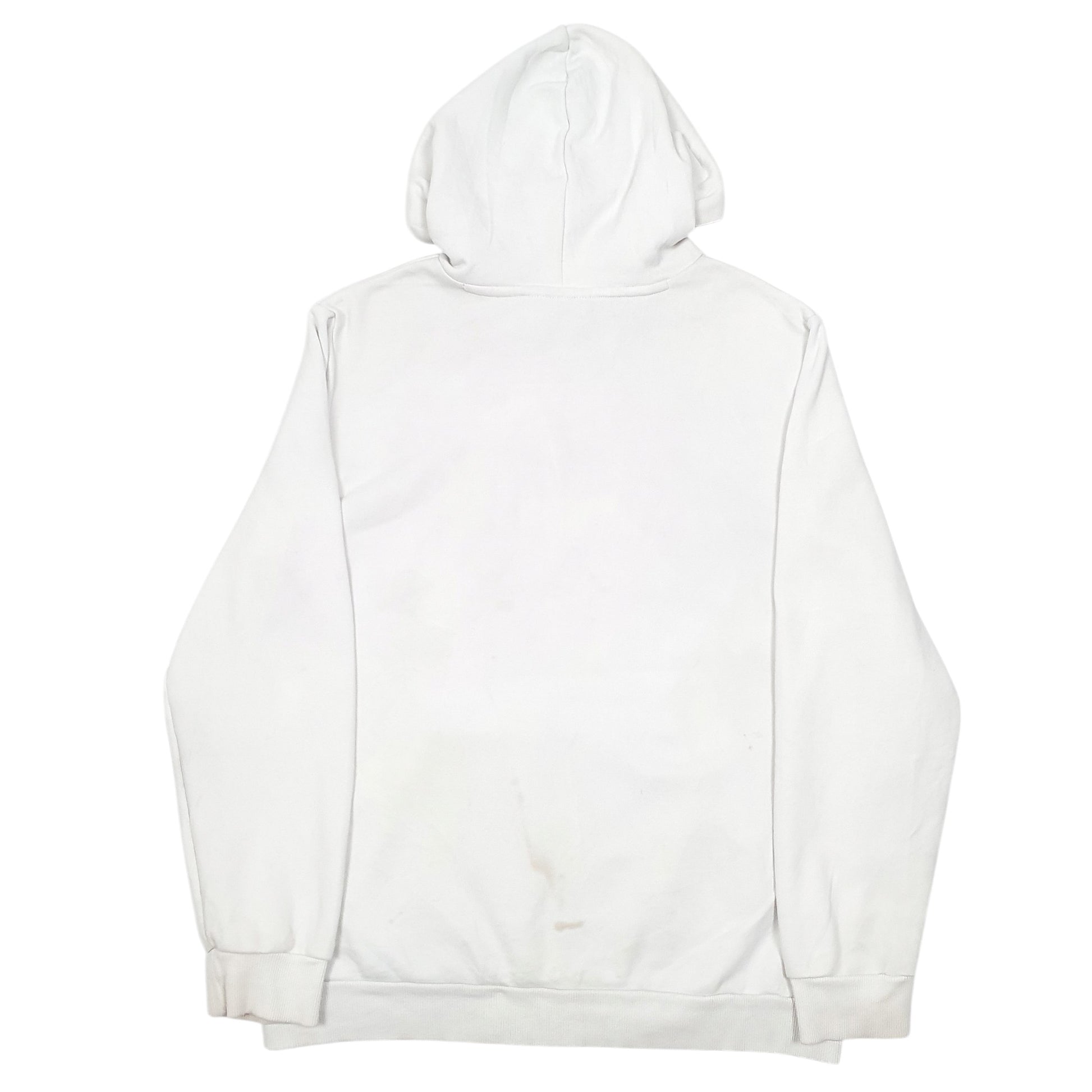 Mens White Puma Spellout Hoodie Jumper