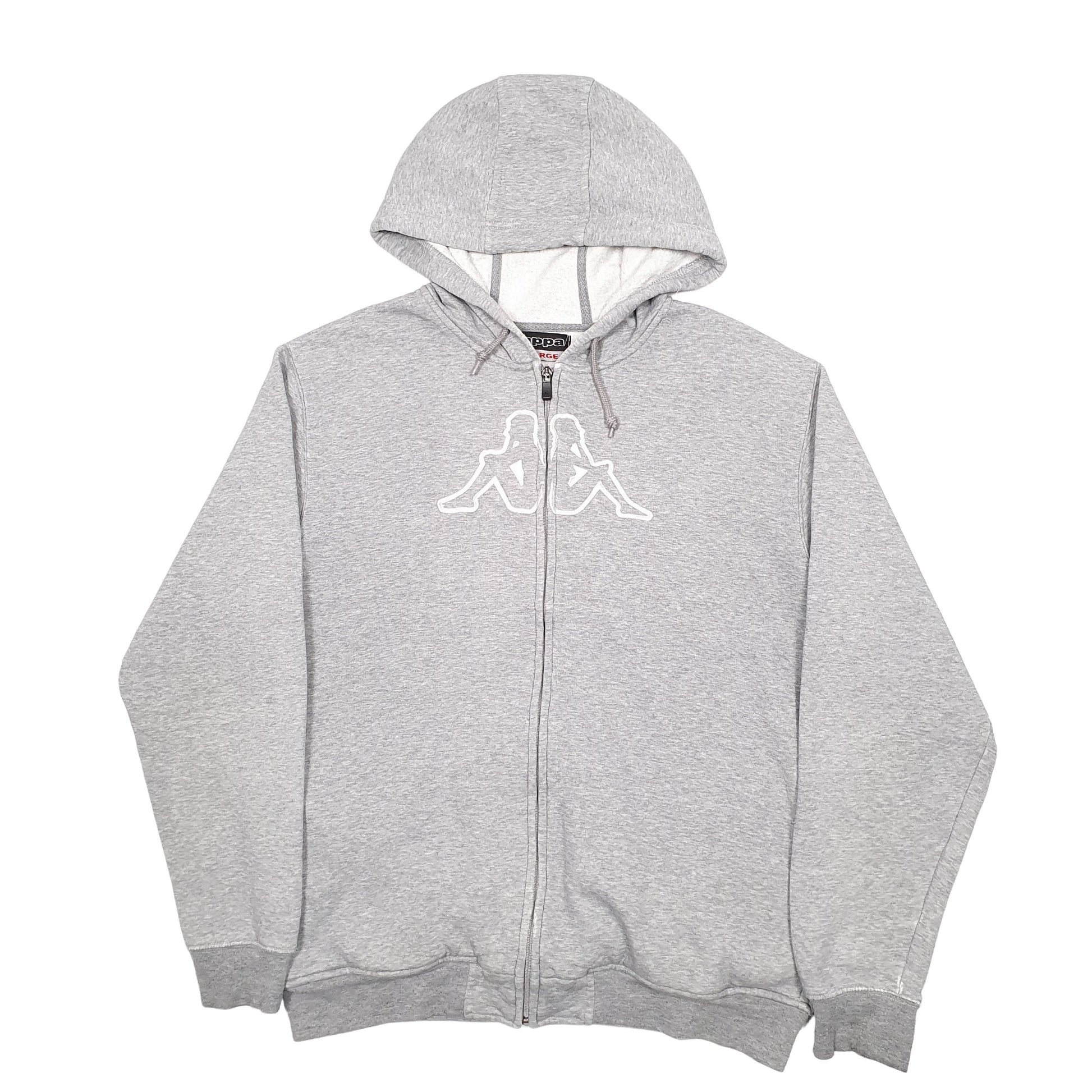 Mens Grey Kappa  Hoodie Jumper