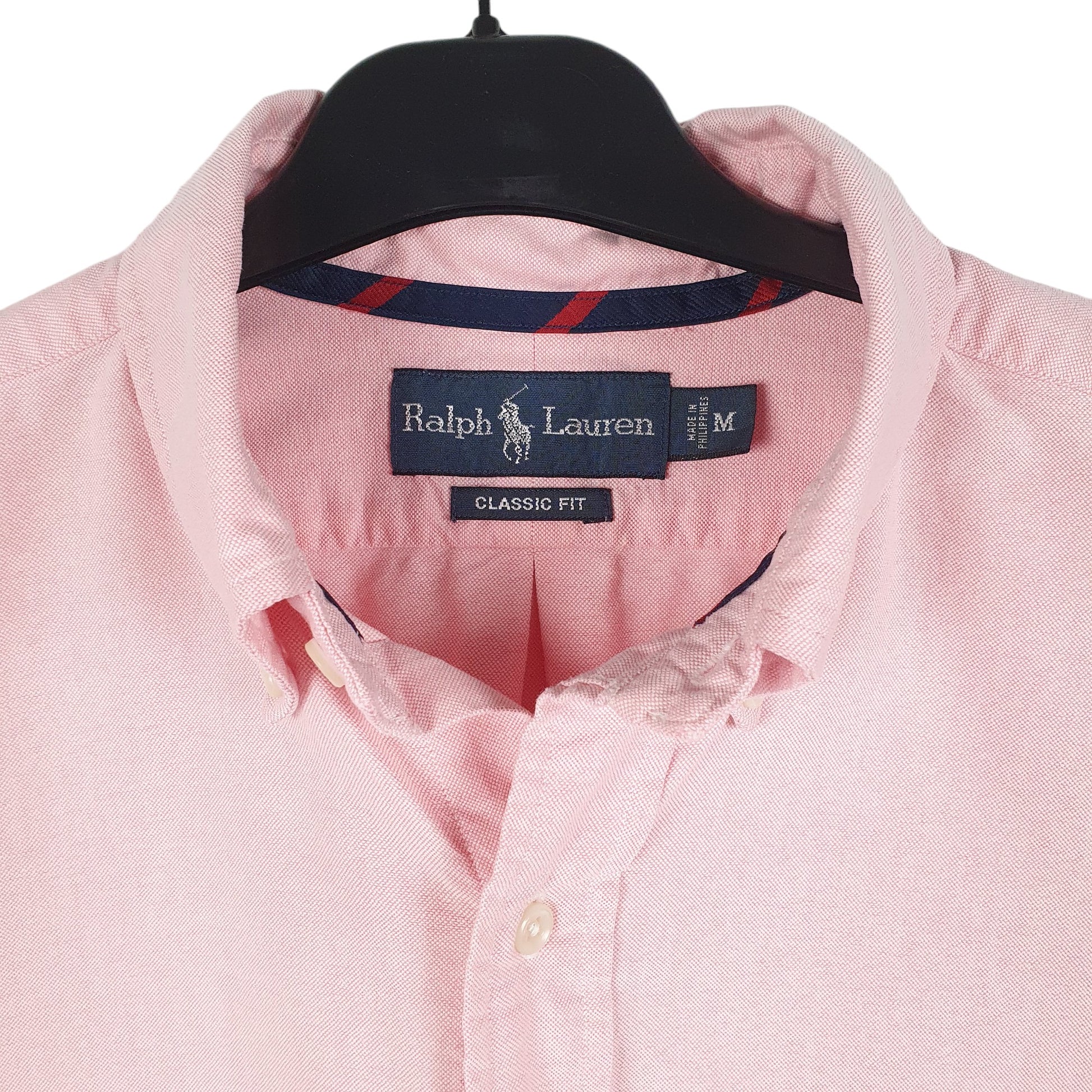 Mens Pink Polo Ralph Lauren Oxford Long Sleeve Shirt