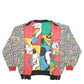 Mens Multi Disney Cartoon Characters Reversible Jacket Hoodie Coat