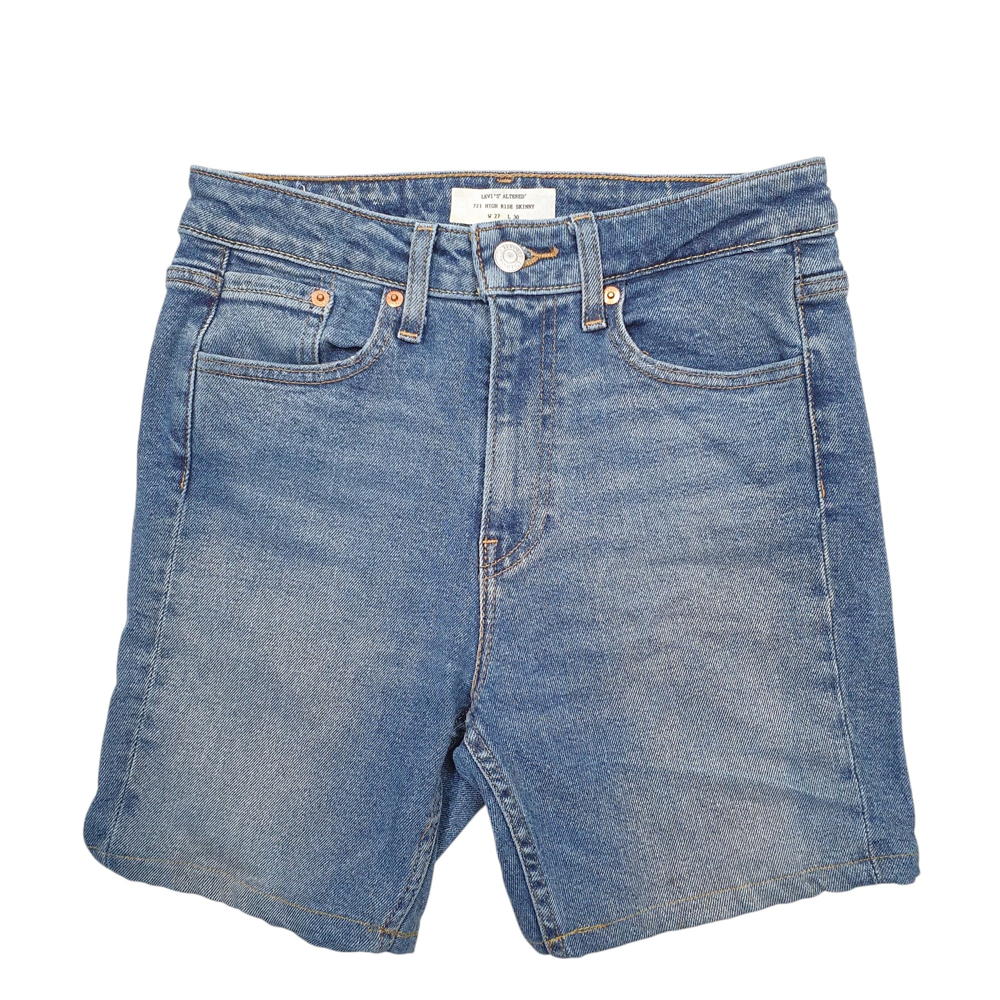 Womens Blue Levis  Denim Shorts