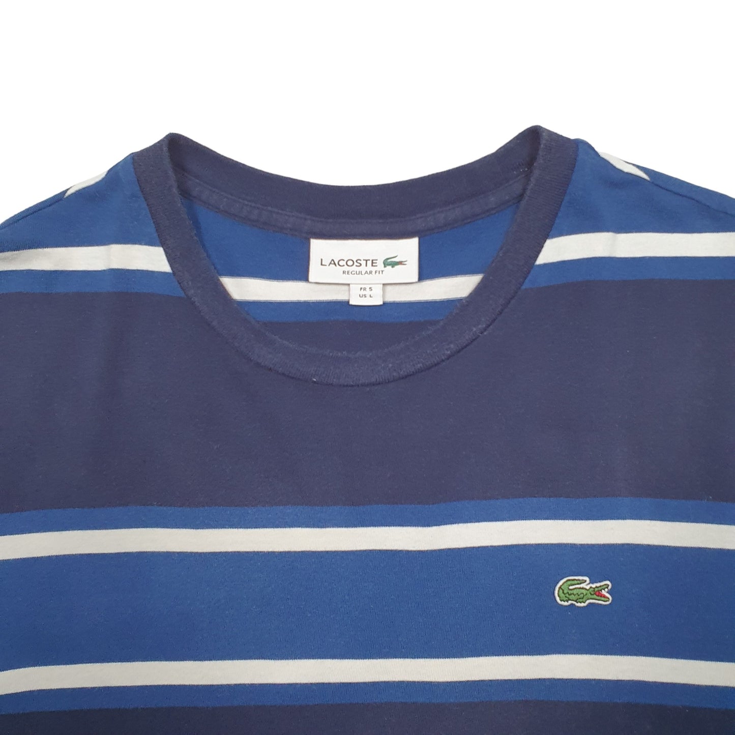 Mens Navy Lacoste  Short Sleeve T Shirt
