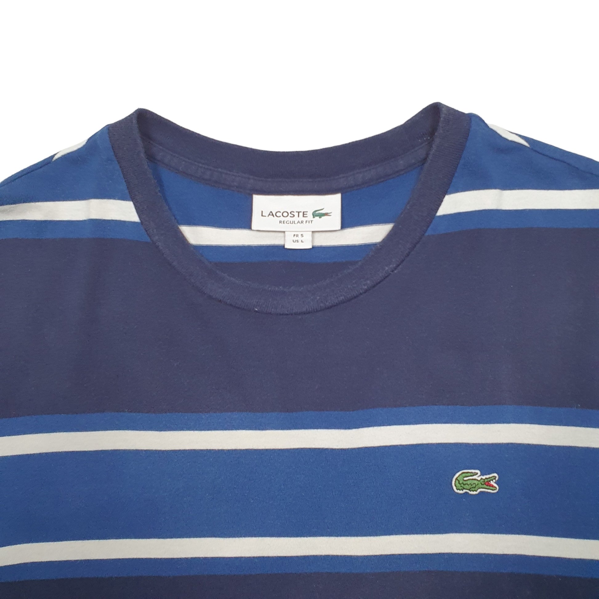 Mens Navy Lacoste  Short Sleeve T Shirt