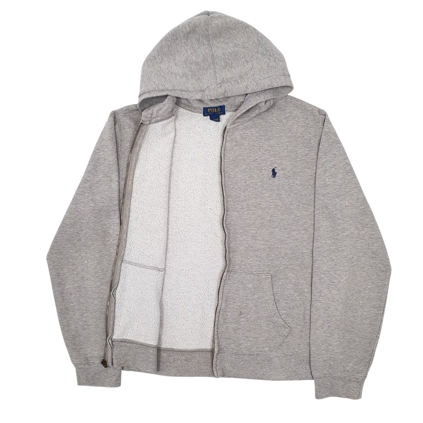 Womens Grey Polo Ralph Lauren Hoodie Full Zip Jumper