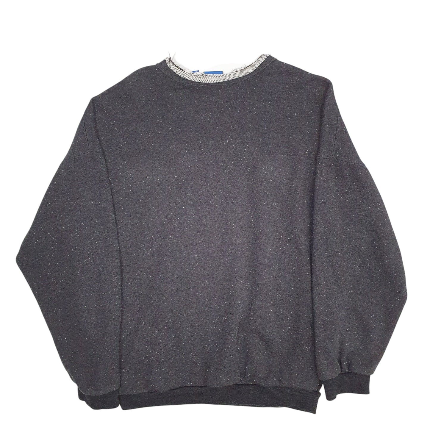 Womens Grey Adidas Spellout Crewneck Jumper