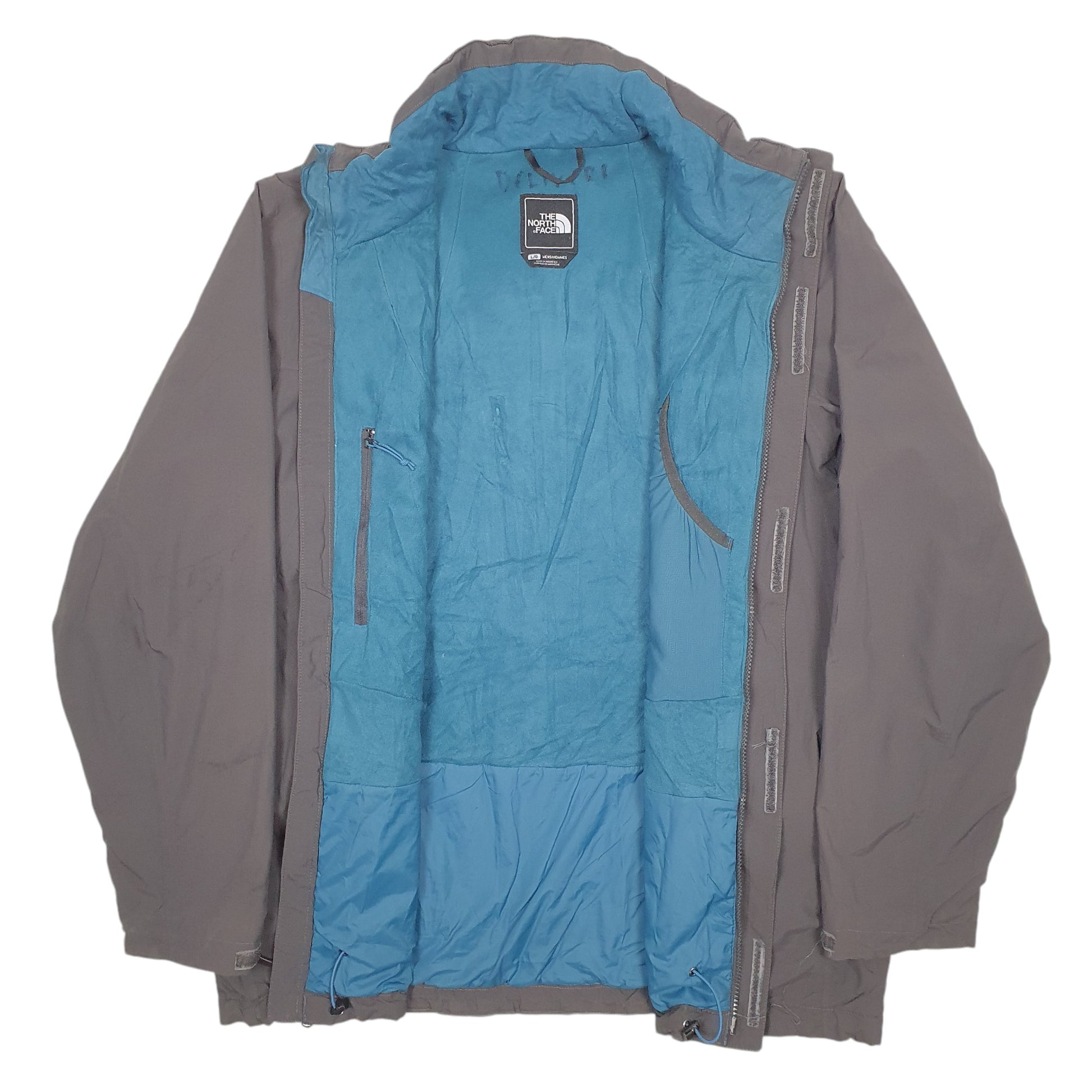 Mens Grey The North Face Raincoat Jacket Gorpcore  Coat