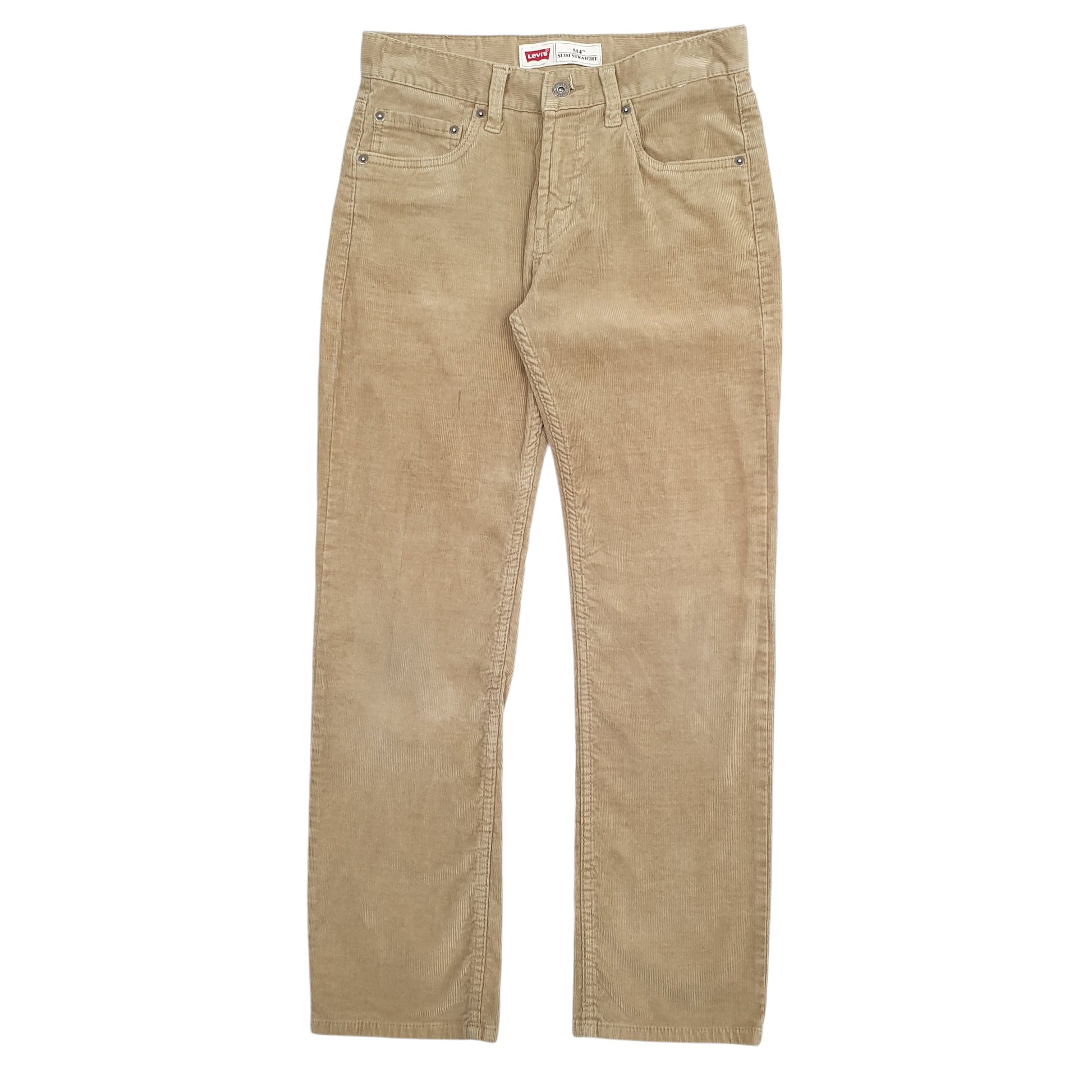 Mens Tan Levis 514 Corduroy Trousers