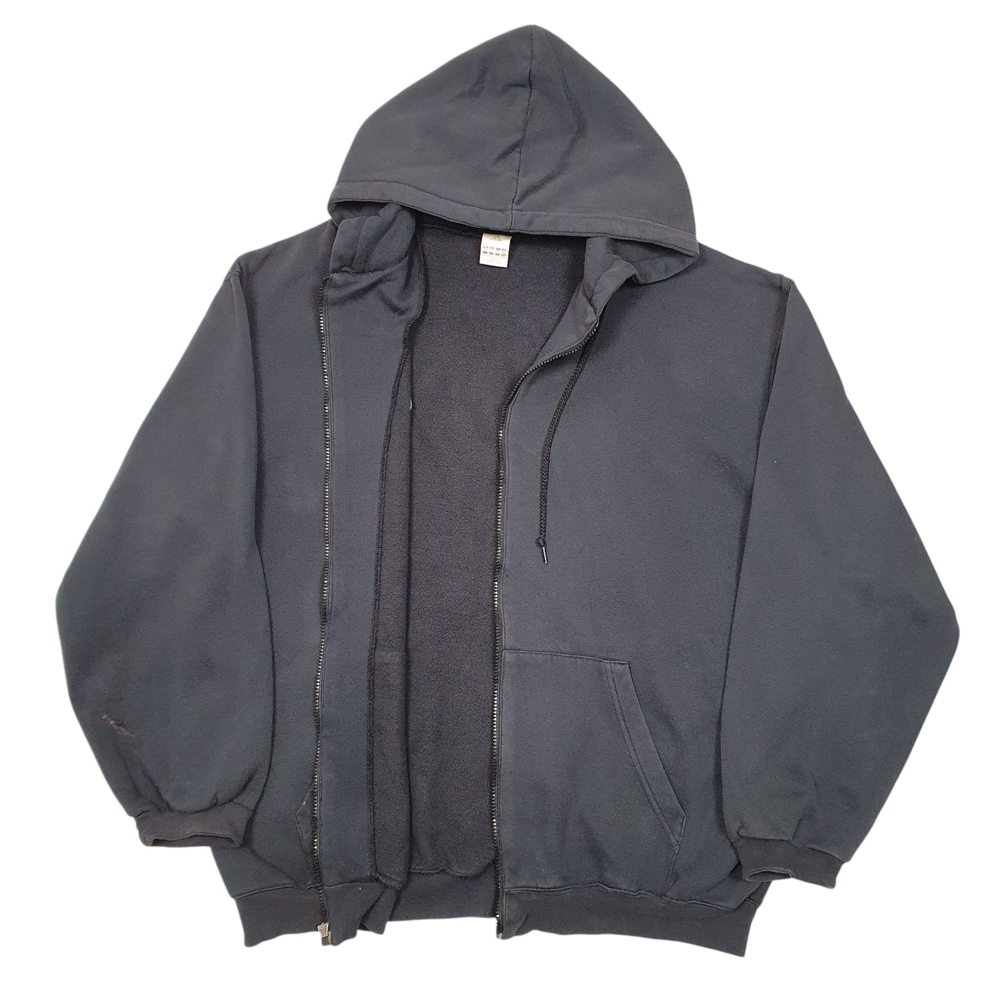 Mens Black Adidas Hoodie Full Zip Jumper