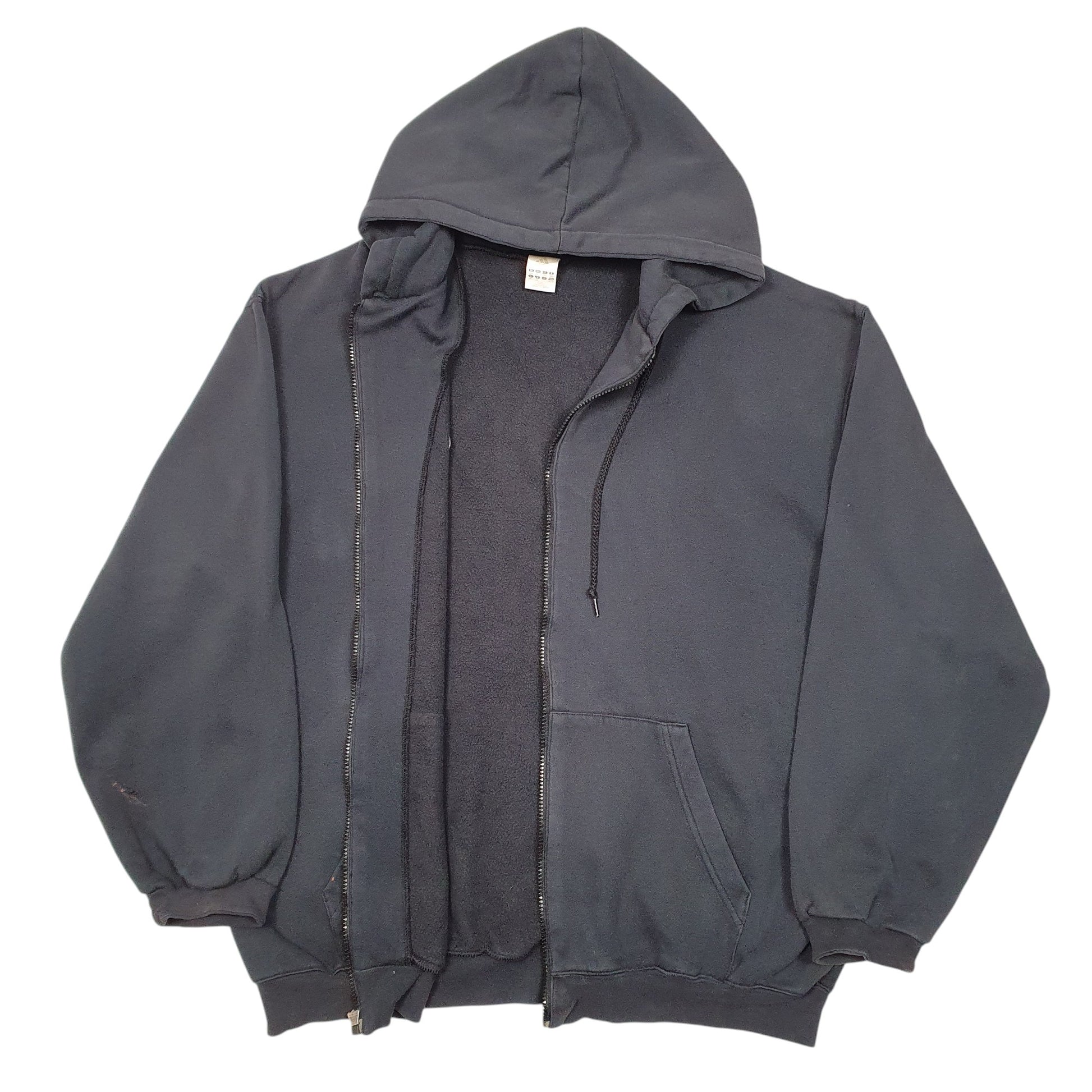 Mens Black Adidas Hoodie Full Zip Jumper